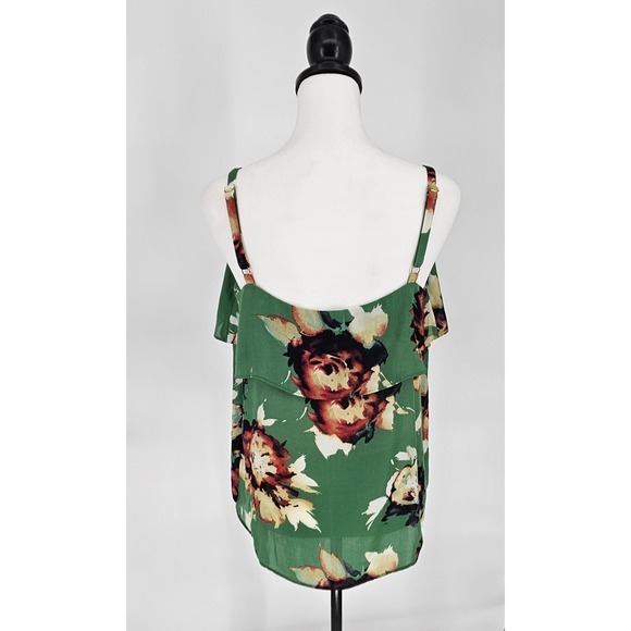 CABI Strappy Floral Blouse Beach Vacation Resort Womens Size Medium - Picture 5 of 8